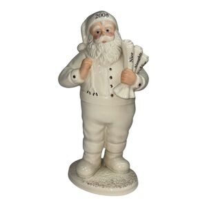 2008 LENOX The Holidays SANTA'S LISTS Porcelain 24K Christmas Figurine 802741